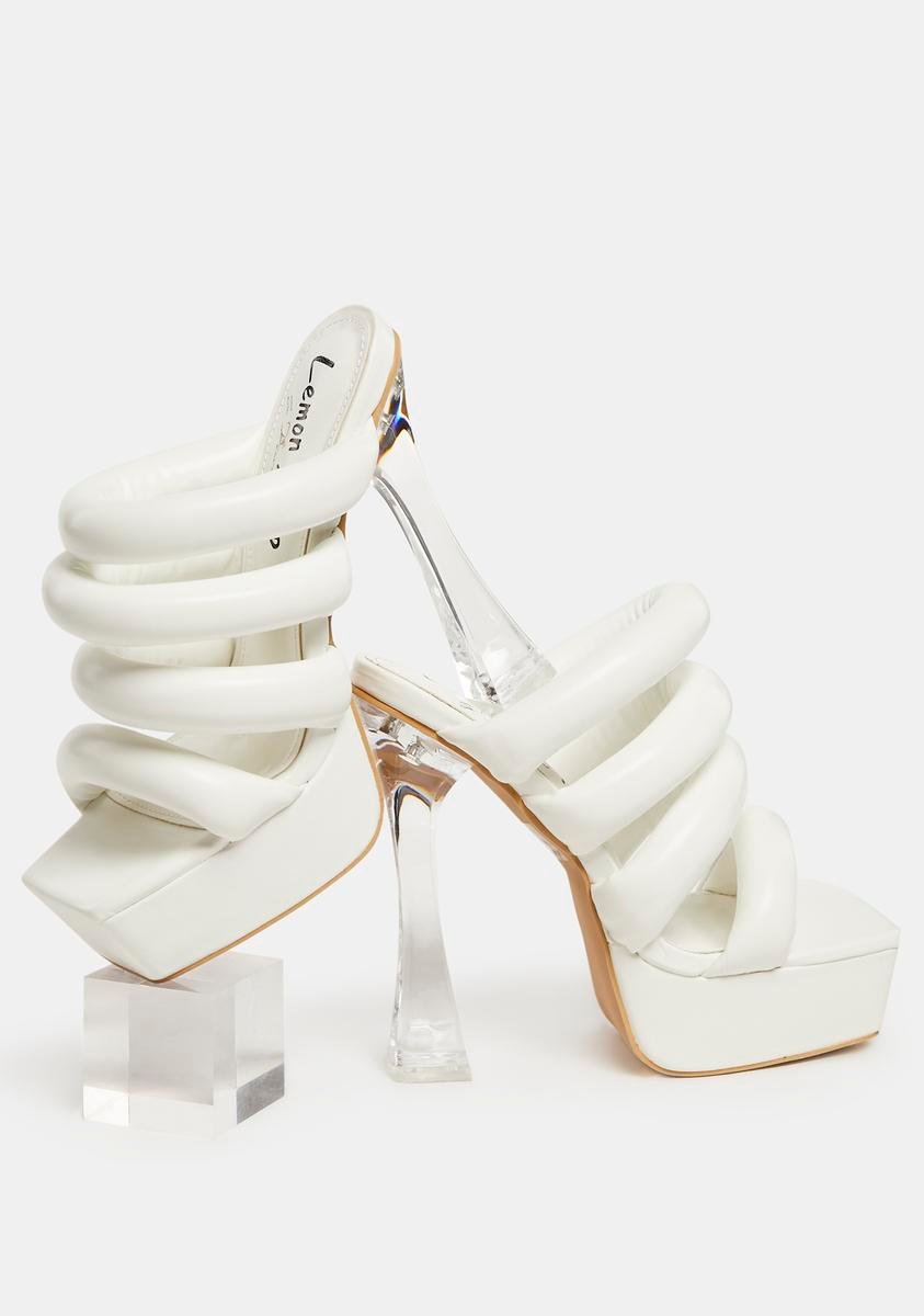 White Namora Clear Heels - Image 5
