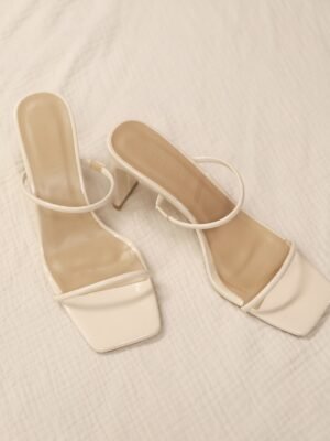 Kamila Crinkle Patent Double Strap Heel
