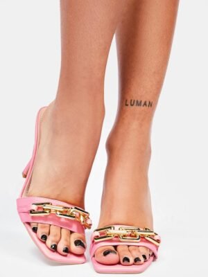 Bubblegum In The Mix Chain Heels