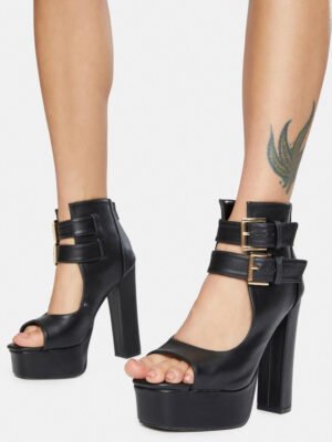 Need You Now Buckle Heels