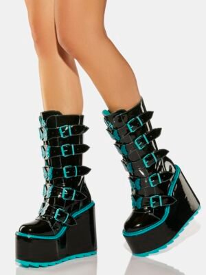 Black Dune Butterfly Boots