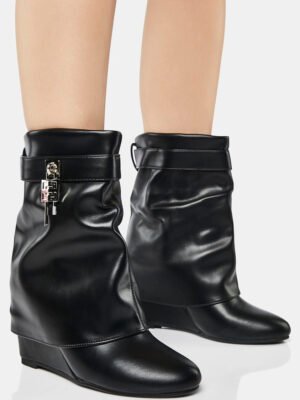 Own The Night Wedge Booties