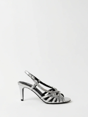 THE JULIA SILVER AND RHINESTONE BOW