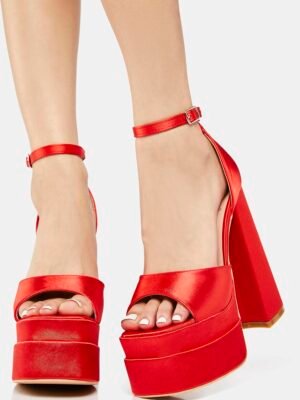 Hot Too Late Now Platform Heels