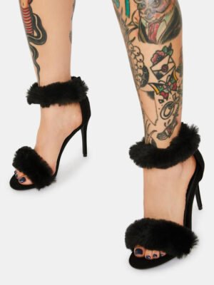 Noir Step Right Up Stiletto Heels