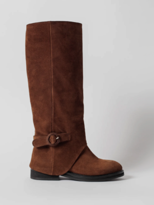 THE MICHELLE CHOCOLATE BROWN SUEDE