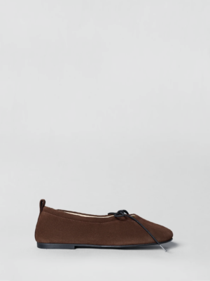 THE SOPHIE BROWN SUEDE BALLET FLATS
