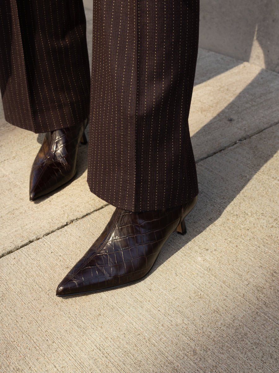 THE MIRANDA WARM BROWN CROC - Image 12