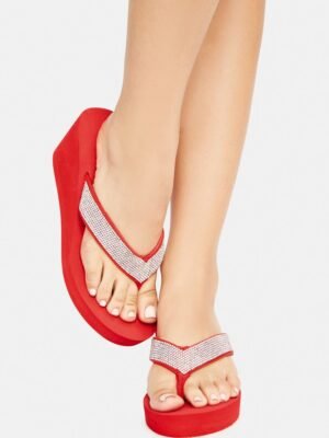 Burn Hello Hello Wedge Thong Sandals