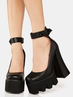 Black Guilty Platform Heels