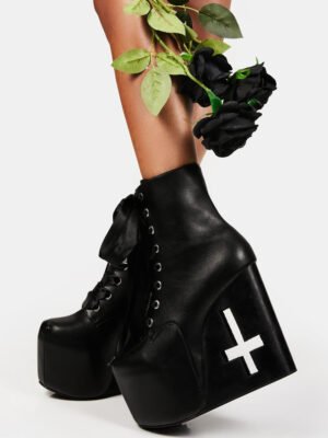 Unholy Ground Platform Wedge Boots