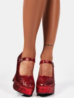 Chunky Mary Jane Heels