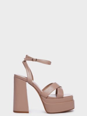 Natural Dollar Bill Skills Platform Heels