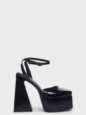 Black Clementine Block Heels