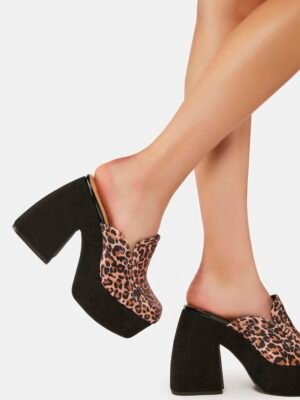 Always Spotted Leopard Mules