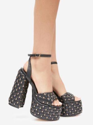 Black Lanzi Platform Heels