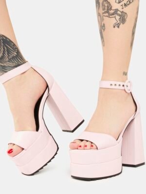 Pink Just Coz Platform Sandals