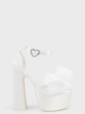 Blanc Moonlight Moment Platform Heels