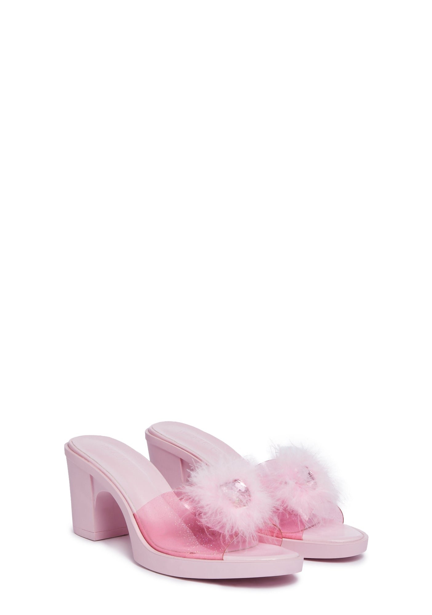 Bejeweled Etiquette Peep Toe Heels - Image 3
