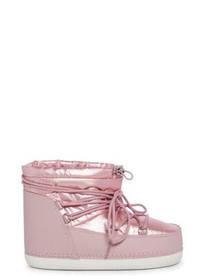 Zuri Metallic Snow Ankle Boots - Pink