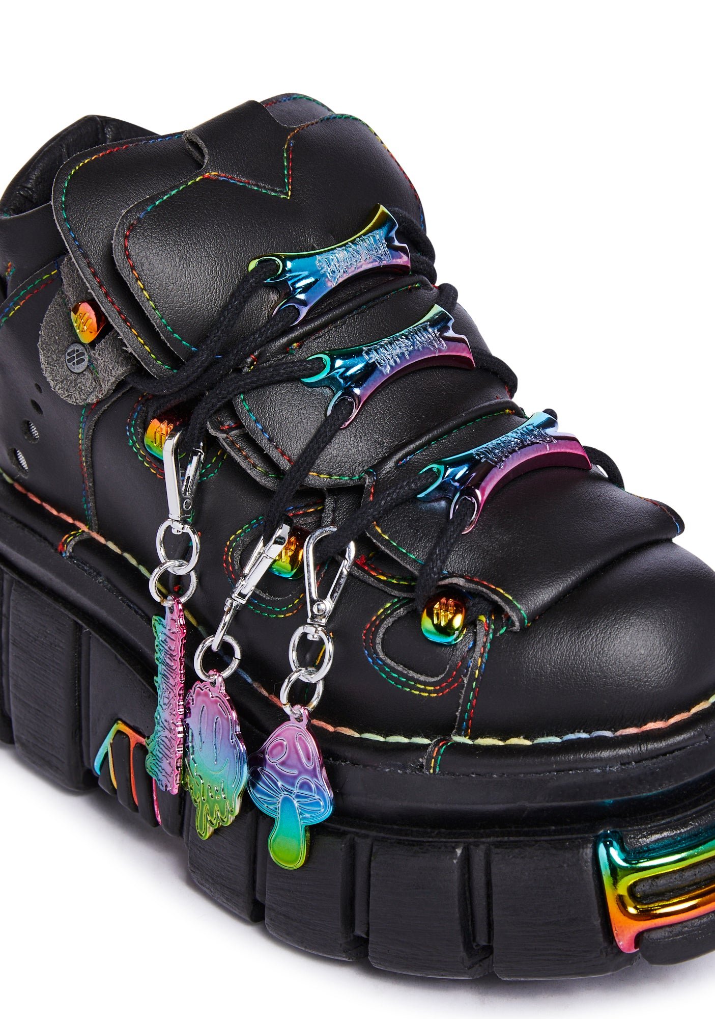 Dolls Kill x New Rock Chromatic Short Boots - Image 2