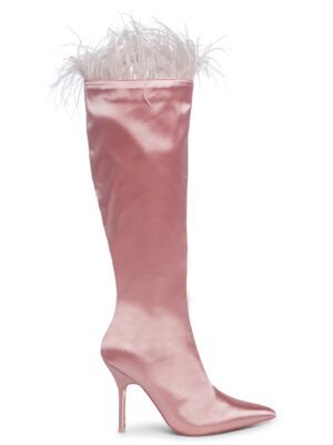 Baddie Knee High Boots - Pink