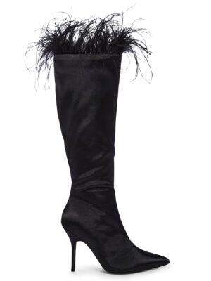 Baddie Knee High Boots - Black