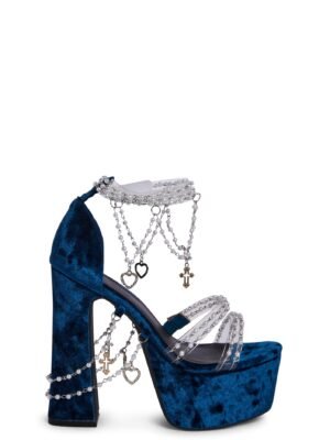 Holy Revelation Platform Heels - Sapphire