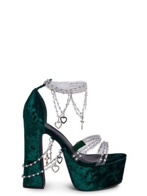 Holy Revelation Platform Heels - Emerald
