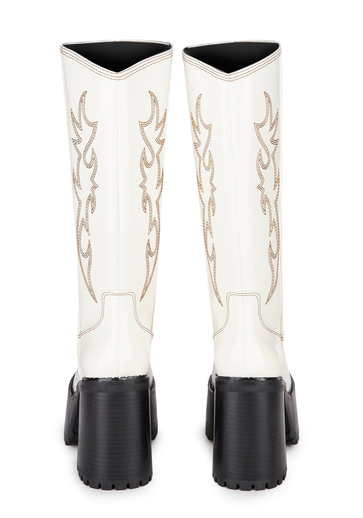 Canyon Town Western Boots- Cream - Image 3