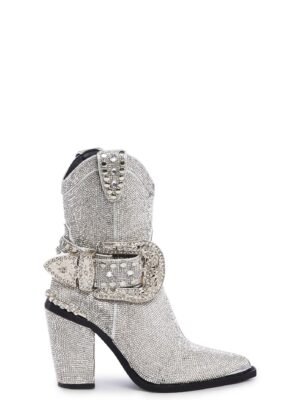 Sharp Sheriff Shine Cowboy Boots - Silver