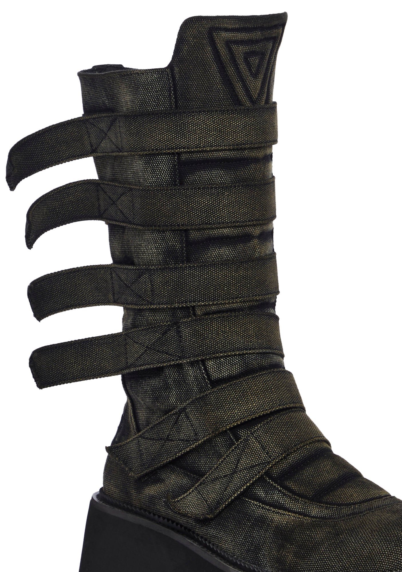 Frequency Washed Platform Boots - Image 2