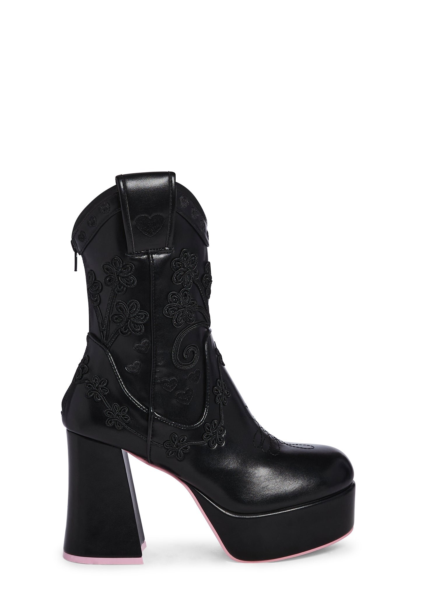 Follow The Sunset Cowboy Boots - Black