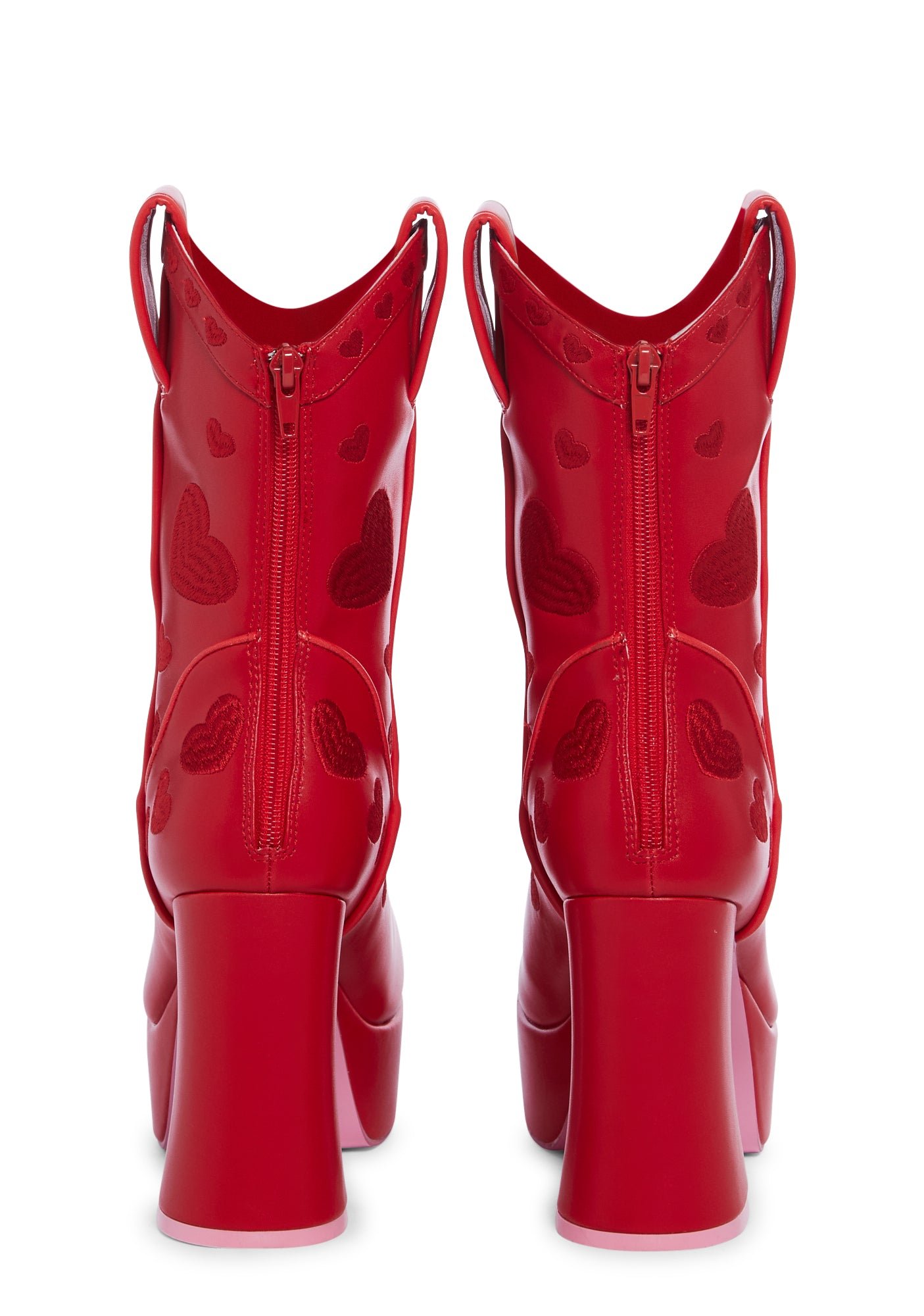 Follow The Sunset Cowboy Boots - Red - Image 4