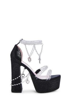 Holy Revelation Platform Heels - Rhinestone