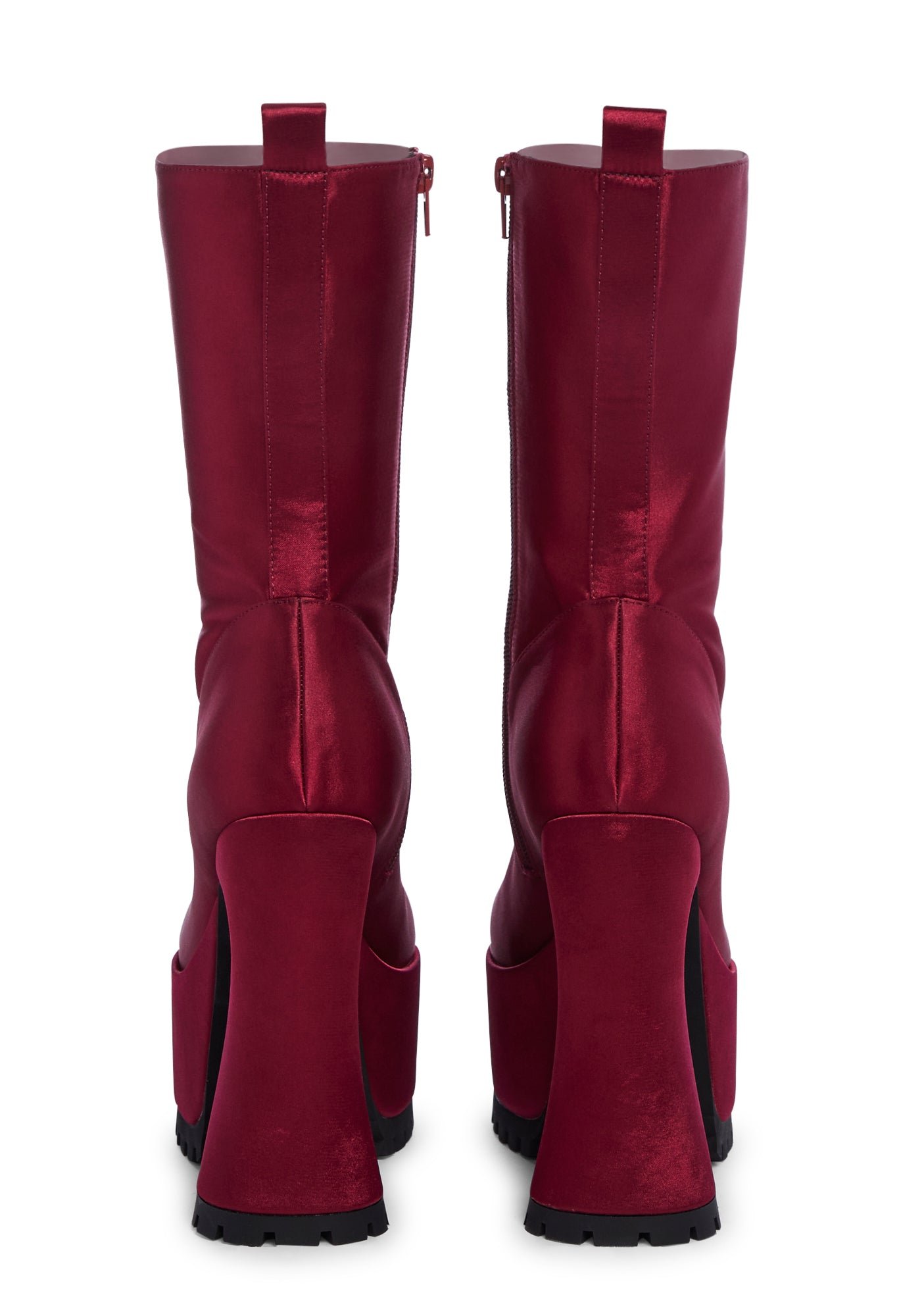 Minimal Effort Platform Boots - Red - Image 4