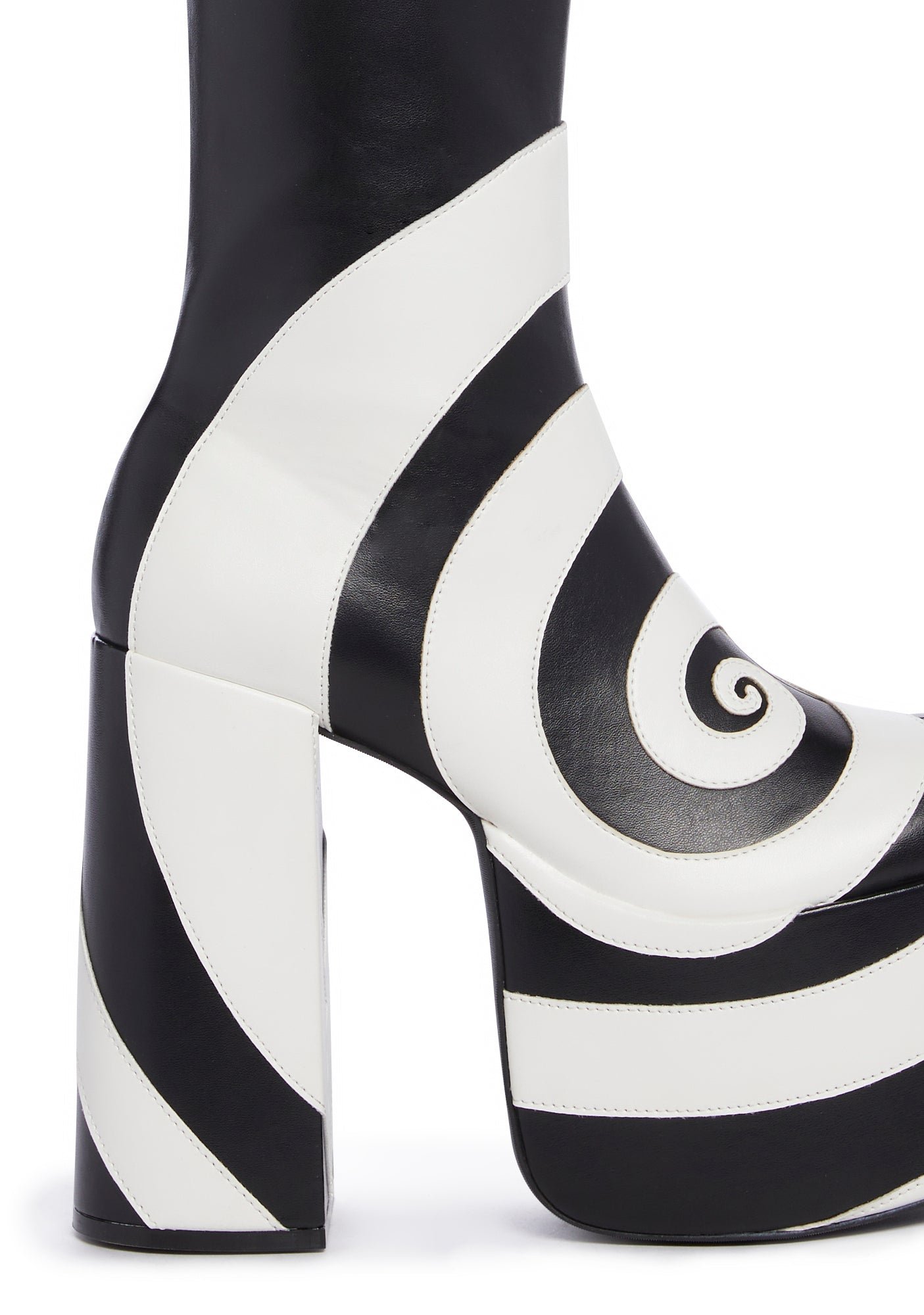 How Sweet It Is Ankle Boots - Black/White - Image 2
