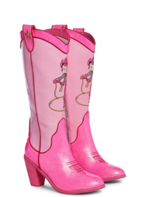 She's The Bee's Knees Cowboy Boots - Glitter