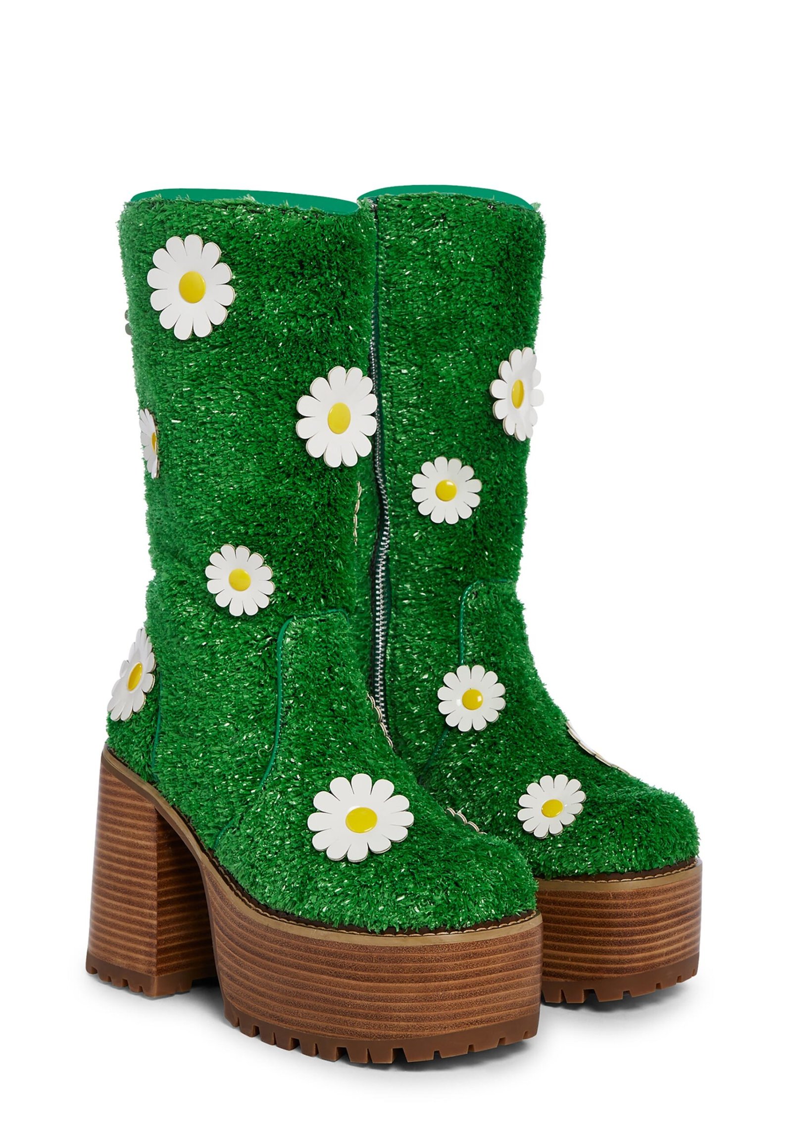 It's Always Greener Platform Boots - Image 3