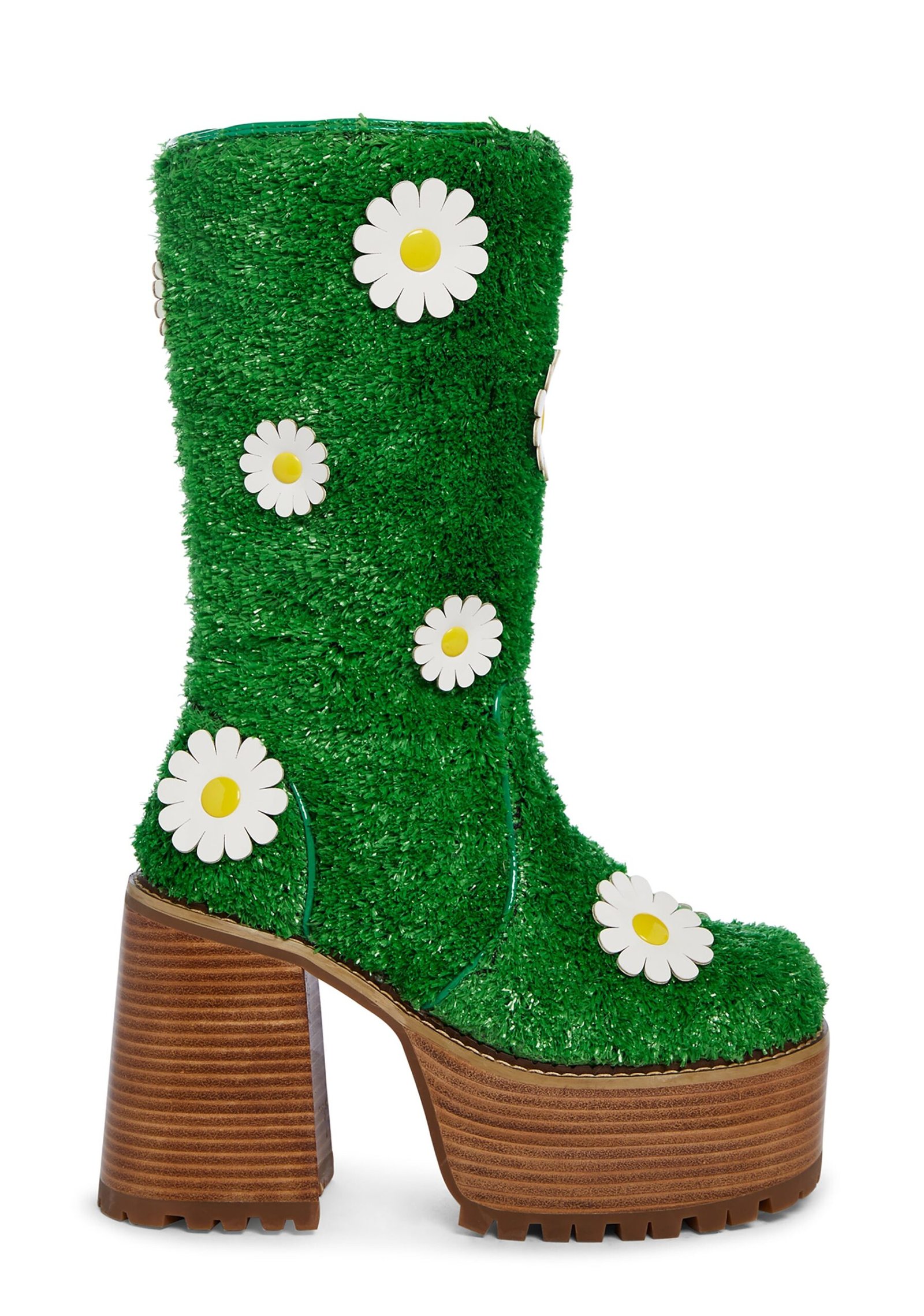 It's Always Greener Platform Boots