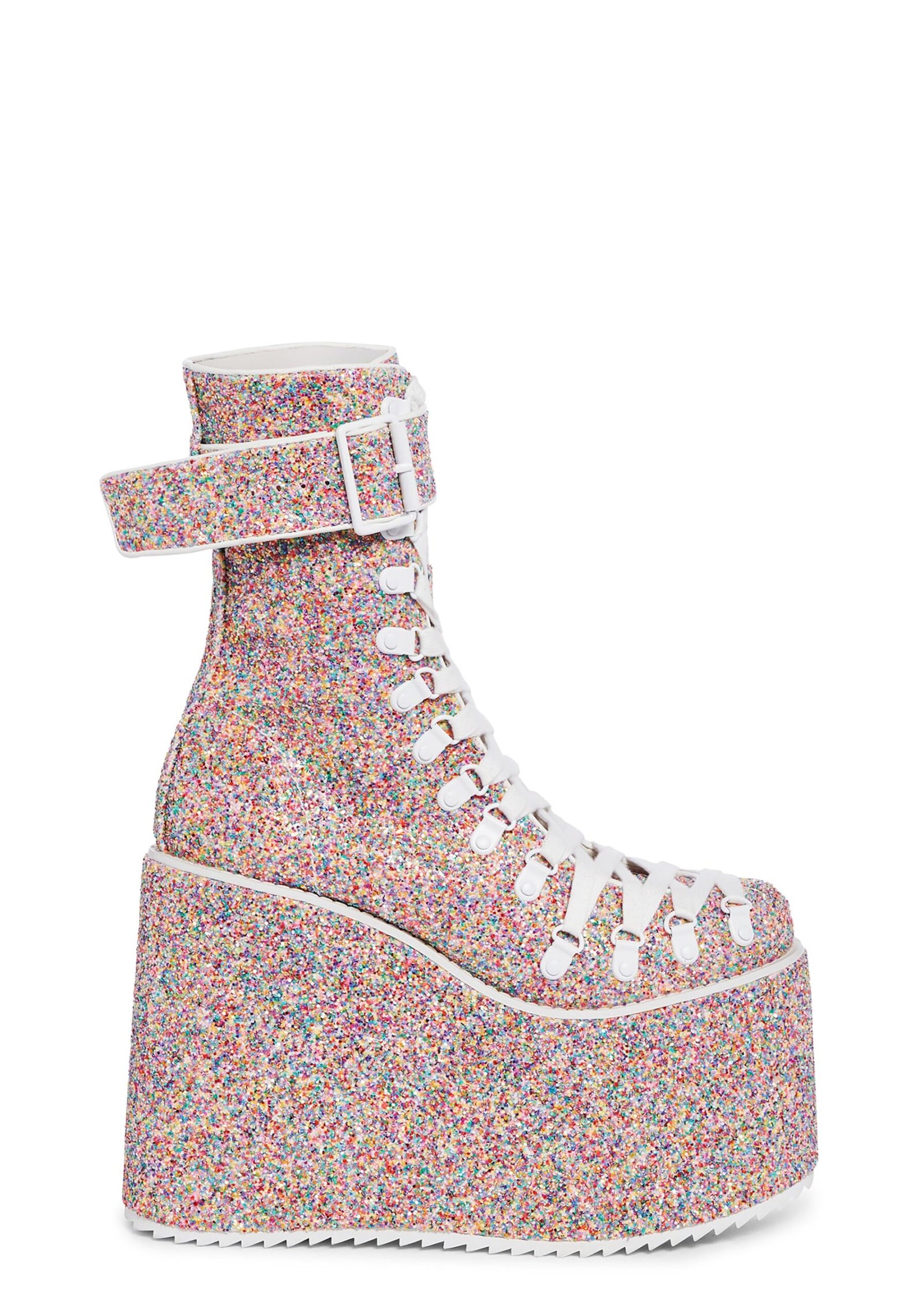 Sugar Coated Traitor Boots - Confetti
