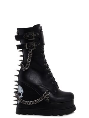 She's Dangerous Platform Ankle Boots