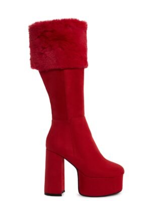 Heaven Knows Platform Boots - Red