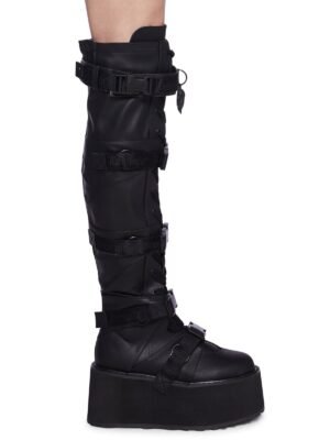 Damned-325 Knee High Boots