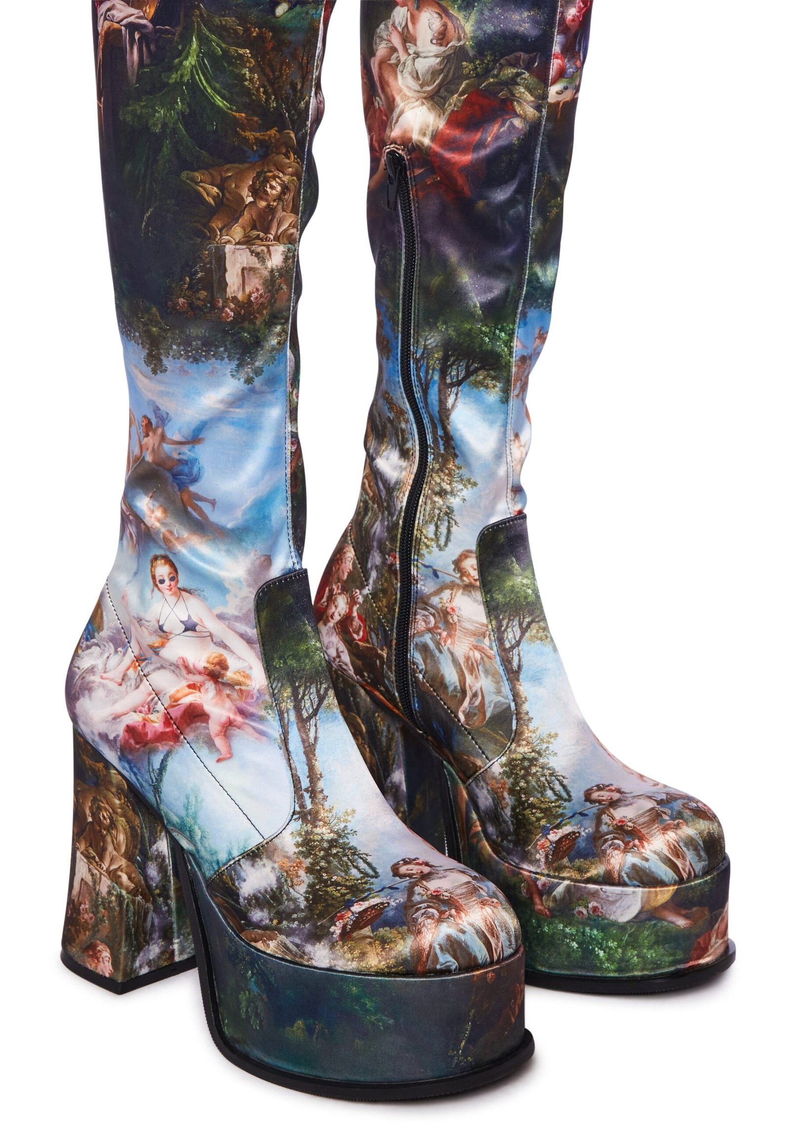 Da Vinci's Demons Platform Thigh High Boots - Image 2