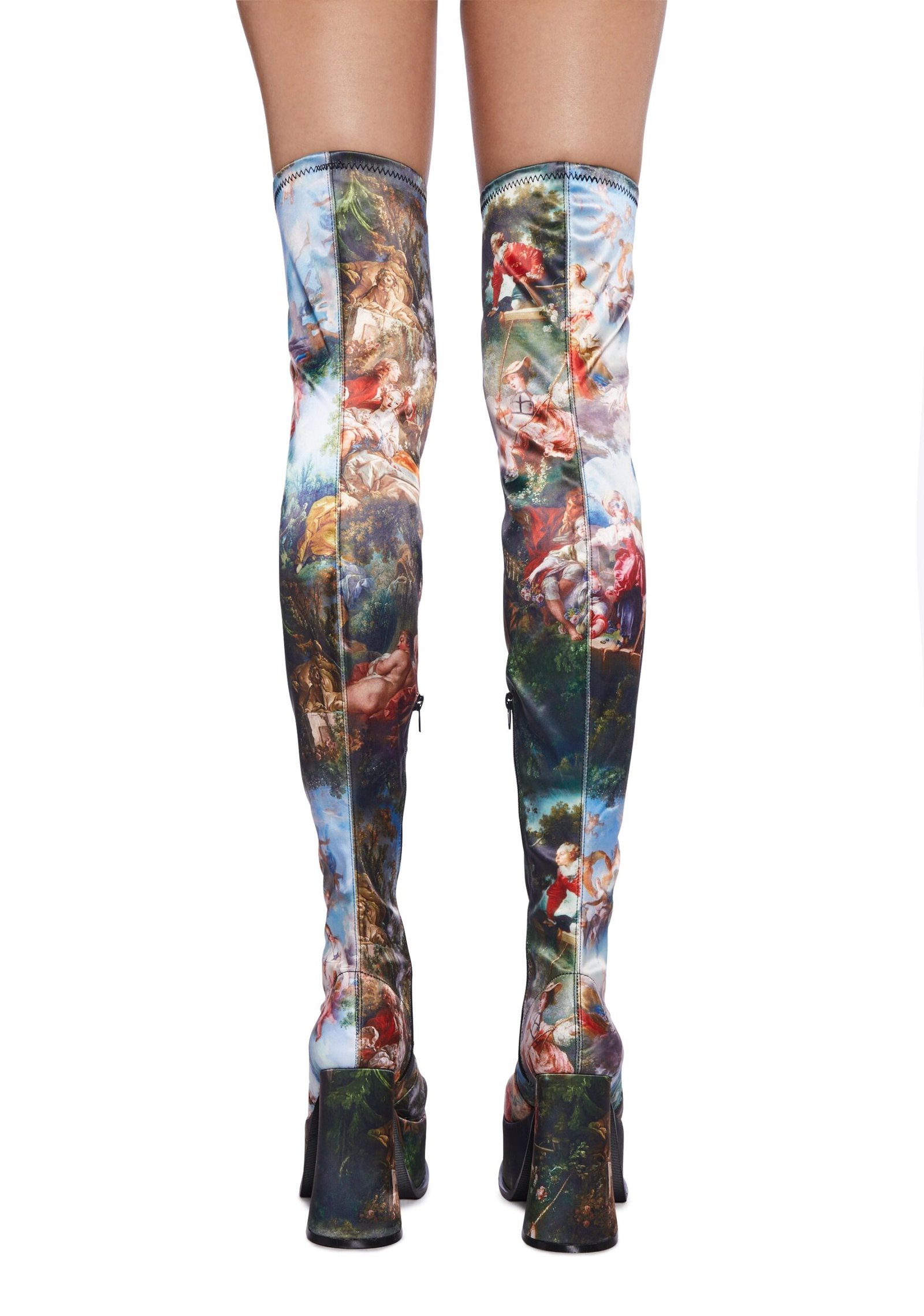Da Vinci's Demons Platform Thigh High Boots - Image 4