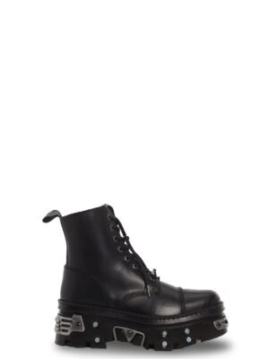 M-WALL083CCT-S13 Leather Combat Boots