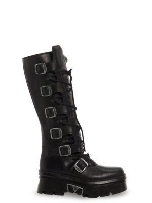 M-WALL272-S1 Leather Knee High Boots