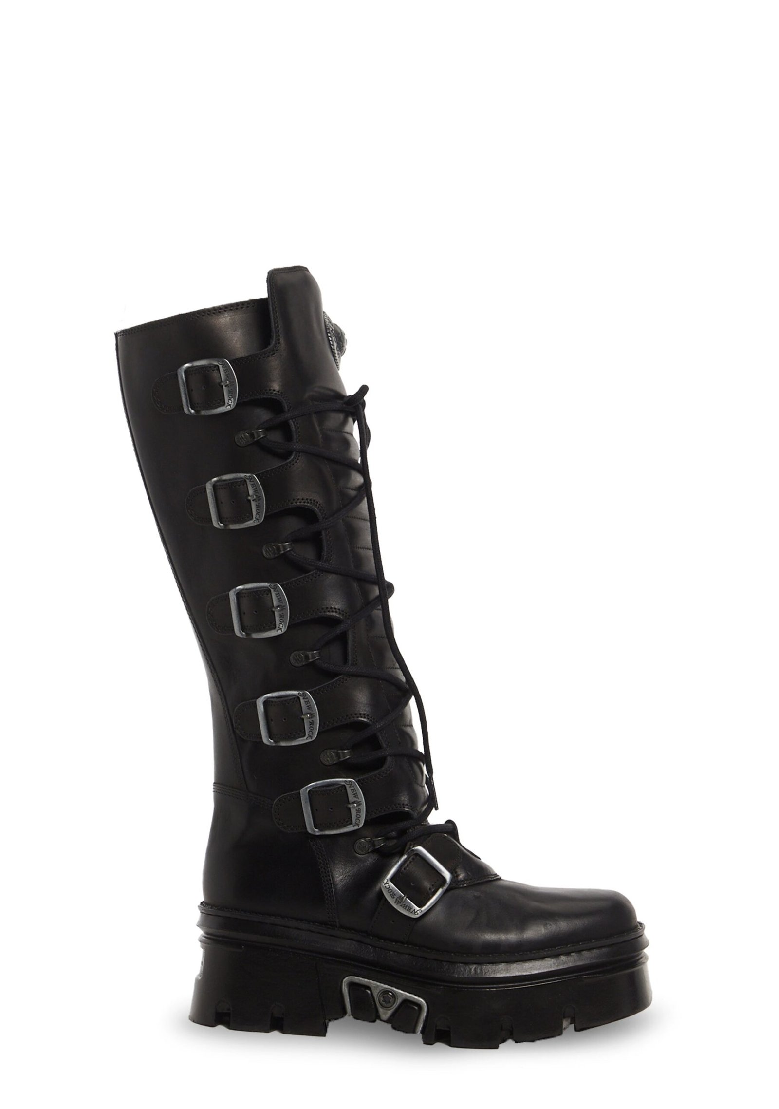 M-WALL272-S1 Leather Knee High Boots