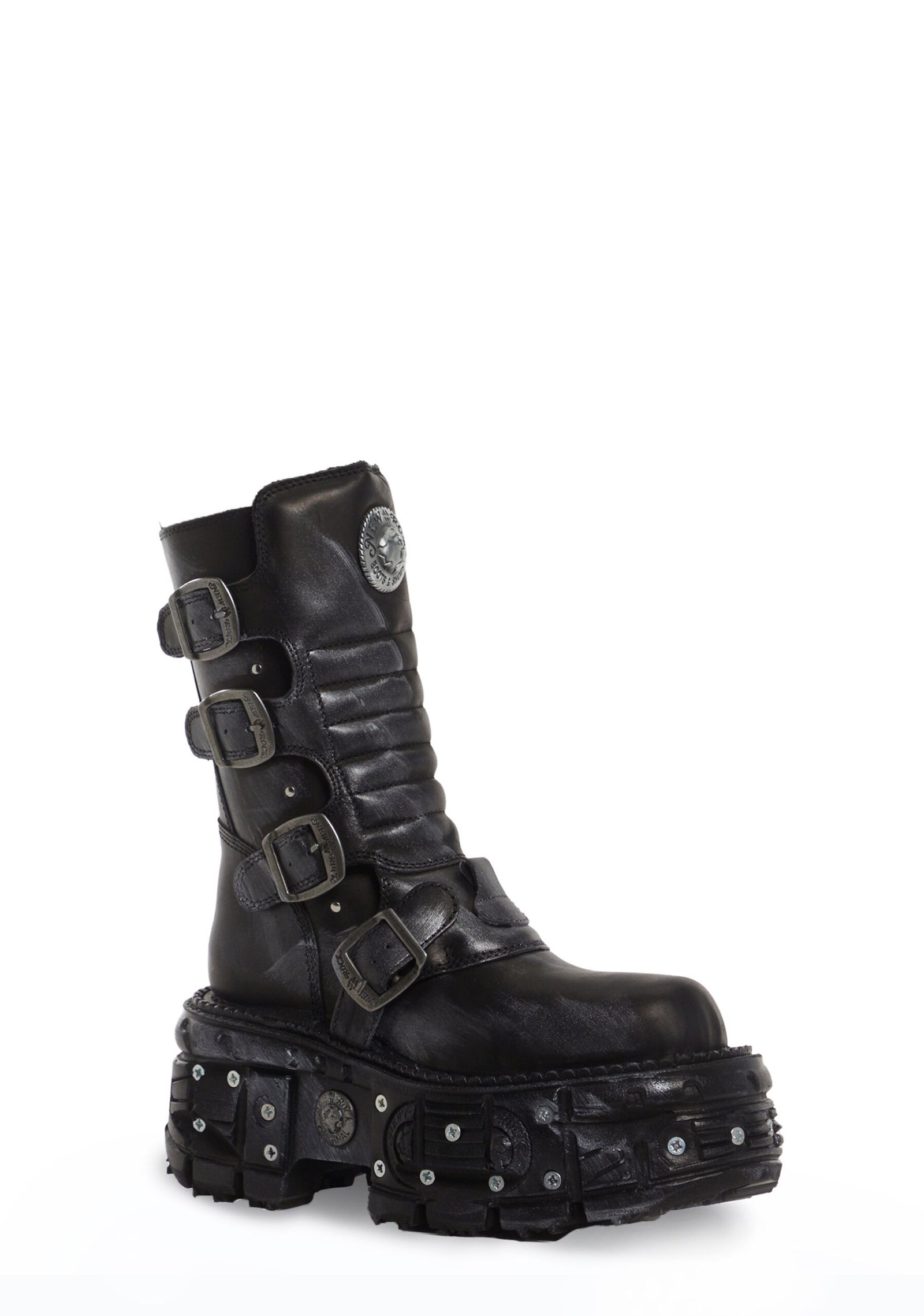 M-373SC-C1 Leather Platform Boots - Image 2